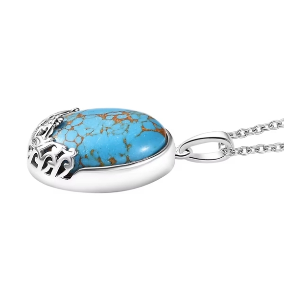 Karis Mojave Turquoise Pendent on Chsin NWT - Picture 4 of 7